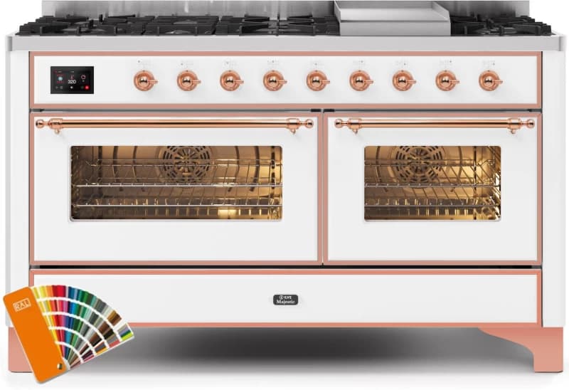 Majestic II Series 60" Dual Fuel Liquid Propane Freestanding Range