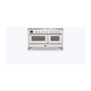 Majestic II 60 UM15FDNS3RAP Freestanding Dual Fuel Range with 9 Sealed Burners with Griddle Double Oven with Triple Glass Door with Copper knobs view 2