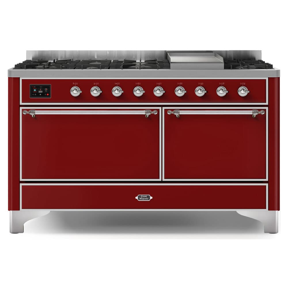 Majestic II Series 60" Dual Fuel Liquid Propane Freestanding Range