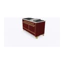 Majestic II Series 60 inch Freestanding Dual Fuel Range with Liquid Propane, 9 Sealed Brass Burners, Double Ovens, 5.02 cu. ft. Total Oven Capacity, Griddle, Convection Oven, Continuous Grates, Warming Drawer, with Brass Trim view 5