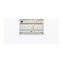 Majestic II 60 UM15FDQNS3RAG Freestanding Dual Fuel Range with 9 Sealed Burners with Griddle Double Oven with Solid Door with Brass knobs view 2