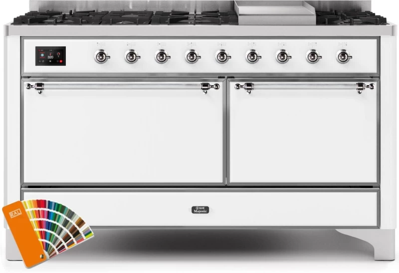 Majestic II Series 60" Dual Fuel Liquid Propane Freestanding Range