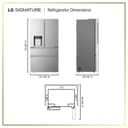 22 Cu. Ft. Counter-depth With Zero Clearance™ 4-door French Door Refrigerator With Thin Door Design view 2