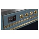 Majestic II Series 30 inch Freestanding Dual Fuel Range with Natural Gas, 5 Sealed Brass Burners, 4 cu. ft. Total Oven Capacity, Convection Oven, Continuous Grates, Viewing Window, Storage Drawer, with Brass Trim view 6