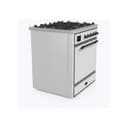 Majestic II 30 UM30DQNE3RAB Freestanding Dual Fuel Range with 5 Sealed Burners Single Oven with Solid Door with Bronze knobs view 4