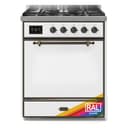 Majestic II 30 UM30DQNE3RAB Freestanding Dual Fuel Range with 5 Sealed Burners Single Oven with Solid Door with Bronze knobs view 1