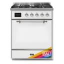 Majestic II 30 UM30DQNE3RAC Freestanding Dual Fuel Range with 5 Sealed Burners Single Oven with Solid Door with Chrome knobs view 1