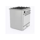 Majestic II 30 UM30DQNE3RAC Freestanding Dual Fuel Range with 5 Sealed Burners Single Oven with Solid Door with Chrome knobs view 4