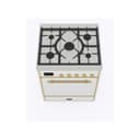 Majestic II 30 UM30DQNE3RAG Freestanding Dual Fuel Range with 5 Sealed Burners Single Oven with Solid Door with Brass knobs view 3