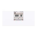 Majestic II 40 UMD10FDNS3RAP Freestanding Dual Fuel Range with 6 Sealed Burners with Griddle Double Oven with Triple Glass Door with Copper knobs view 2