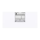 Majestic II 40 UMD10FDQNS3RAC Freestanding Dual Fuel Range with 6 Sealed Burners with Griddle Double Oven with Solid Door with Chrome knobs view 2