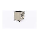 Majestic II Series 40 inch Freestanding Electric Induction Range with 6 Elements, Smoothtop Cooktop, 3.82 cu. ft. Total Oven Capacity, Convection Oven, Viewing Window, Warming Drawer, with Bronze Trim view 4