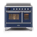 Majestic II Series 40 inch Freestanding Electric Induction Range with 6 Elements, Smoothtop Cooktop, 3.82 cu. ft. Total Oven Capacity, Convection Oven, Viewing Window, Warming Drawer, with Chrome Trim view 1