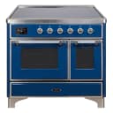 Majestic II Series 40 inch Freestanding Electric Induction Range with 6 Elements, Smoothtop Cooktop, 3.82 cu. ft. Total Oven Capacity, Convection Oven, Viewing Window, Warming Drawer, with Chrome Trim view 2