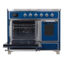 Majestic II Series 40 inch Freestanding Electric Induction Range with 6 Elements, Smoothtop Cooktop, 3.82 cu. ft. Total Oven Capacity, Convection Oven, Viewing Window, Warming Drawer, with Chrome Trim view 4