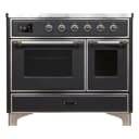 Majestic II Series 40 inch Freestanding Electric Induction Range with 6 Elements, Smoothtop Cooktop, 3.82 cu. ft. Total Oven Capacity, Convection Oven, Viewing Window, Warming Drawer, with Chrome Trim view 2