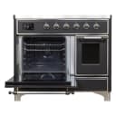 Majestic II Series 40 inch Freestanding Electric Induction Range with 6 Elements, Smoothtop Cooktop, 3.82 cu. ft. Total Oven Capacity, Convection Oven, Viewing Window, Warming Drawer, with Chrome Trim view 5