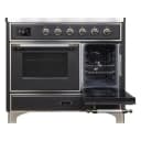 Majestic II Series 40 inch Freestanding Electric Induction Range with 6 Elements, Smoothtop Cooktop, 3.82 cu. ft. Total Oven Capacity, Convection Oven, Viewing Window, Warming Drawer, with Chrome Trim view 6