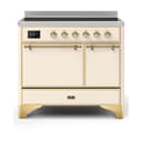 Majestic II Series 40 inch Freestanding Electric Induction Range with 6 Elements, Smoothtop Cooktop, 3.82 cu. ft. Total Oven Capacity, Convection Oven, Warming Drawer, with Brass Trim view 1