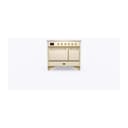 Majestic II Series 40 inch Freestanding Electric Induction Range with 6 Elements, Smoothtop Cooktop, 3.82 cu. ft. Total Oven Capacity, Convection Oven, Warming Drawer, with Brass Trim view 2