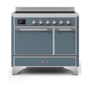 Majestic II Series 40 inch Freestanding Electric Induction Range with 6 Elements, Smoothtop Cooktop, 3.82 cu. ft. Total Oven Capacity, Convection Oven, Warming Drawer, with Chrome Trim view 1