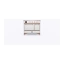 Majestic II 40 UMDI10QNS3RAP Freestanding Electric Range Range with Induction Double Oven with Solid Door with Copper knobs view 2