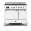 Majestic II Series 40 inch Freestanding Electric Induction Range with 6 Elements, Smoothtop Cooktop, 3.82 cu. ft. Total Oven Capacity, Convection Oven, Warming Drawer, with Chrome Trim view 1