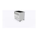 Majestic II Series 40 inch Freestanding Electric Induction Range with 6 Elements, Smoothtop Cooktop, 3.82 cu. ft. Total Oven Capacity, Convection Oven, Warming Drawer, with Chrome Trim view 5