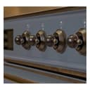 Majestic II Series 36 inch Freestanding Electric Induction Range with 5 Elements, Smoothtop Cooktop, 3.5 cu. ft. Total Oven Capacity, Convection Oven, Viewing Window, Storage Drawer, with Bronze Trim view 3