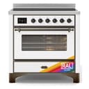 Majestic II 36 UMI09NS3RAB Freestanding Electric Range Range with Induction Single Oven with Triple Glass Door with Bronze knobs view 1
