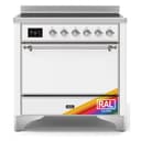 Majestic II 36 UMI09QNS3RAC Freestanding Electric Range Range with Induction Single Oven with Solid Door with Chrome knobs view 1