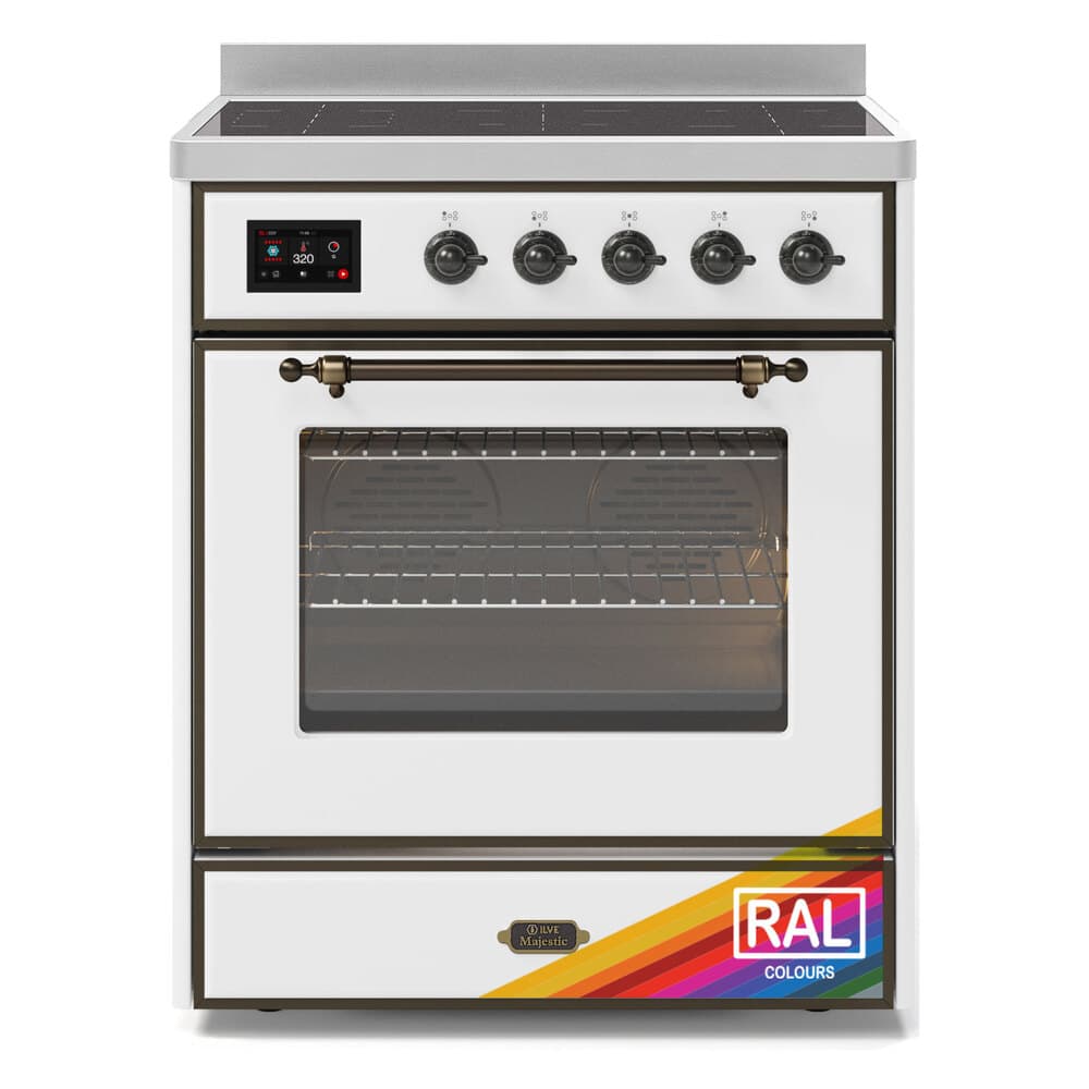 Majestic II 30 UMI30NE3RAB Freestanding Electric Range Range with Induction Single Oven with Triple Glass Door with Bronze knobs