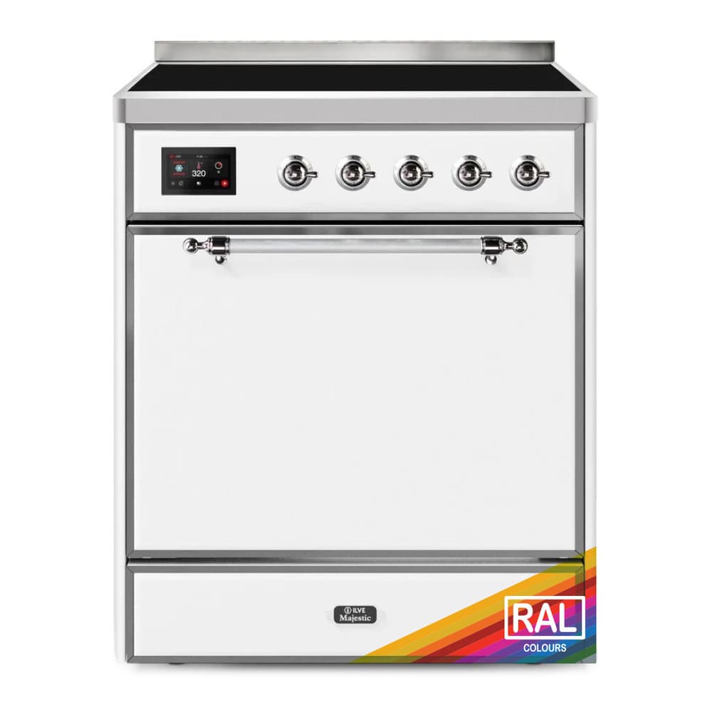 Majestic II 30 UMI30QNE3RAC Freestanding Electric Range Range with Induction Single Oven with Solid Door with Chrome knobs