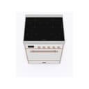 Majestic II 30 UMI30QNE3RAP Freestanding Electric Range Range with Induction Single Oven with Solid Door with Copper knobs view 3