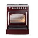 Nostalgie II Noblesse 30″ Dual Fuel Range  (Liquid Propane, Triple Glass Door, Burgundy, Chrome) view 5