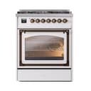Nostalgie II Noblesse 30″ Dual Fuel Range  (Natural Gas, Triple Glass Door, RAL, Burnished) view 3