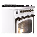 Nostalgie II Noblesse 30″ Dual Fuel Range  (Natural Gas, Triple Glass Door, RAL, Burnished) view 6