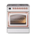 Nostalgie II Noblesse 30″ Dual Fuel Range  (Natural Gas, Triple Glass Door, RAL, Copper) view 3