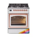 Nostalgie II Noblesse 30″ Dual Fuel Range  (Liquid Propane, Triple Glass Door, RAL, Copper) view 1