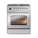 Nostalgie II Noblesse 30″ Dual Fuel Range  (Liquid Propane, Triple Glass Door, Stainless Steel, Chrome) view 3