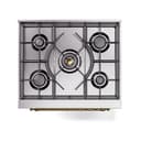 Nostalgie II Noblesse 30″ Dual Fuel Range  (Liquid Propane, Triple Glass Door, White, Brass) view 7