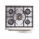 Nostalgie II Noblesse 30″ Dual Fuel Range  (Liquid Propane, Solid Door, Graphite Matte, Brass) view 4