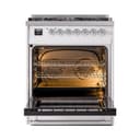 Nostalgie II Noblesse 30″ Dual Fuel Range  (Natural Gas, Solid Door, RAL, Chrome) view 3