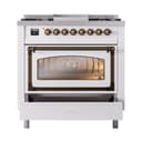 Nostalgie II Noblesse 36″ Dual Fuel Range (Natural Gas, Triple Glass Door, RAL, Burnished) view 4