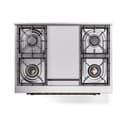 Nostalgie II Noblesse 36″ Dual Fuel Range (Natural Gas, Triple Glass Door, RAL, Burnished) view 5