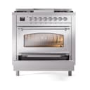 Nostalgie II Noblesse 36″ Dual Fuel Range (Natural Gas, Triple Glass Door, Stainless Steel, Chrome) view 5
