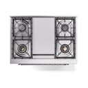 Nostalgie II Noblesse 36″ Dual Fuel Range (Liquid Propane, Triple Glass Door, Stainless Steel, Chrome) view 7