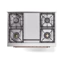 Nostalgie II Noblesse 36″ Dual Fuel Range (Liquid Propane, Triple Glass Door, Stainless Steel, Copper) view 7