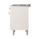 Nostalgie II Noblesse 36″ Dual Fuel Range (Natural Gas, Solid Door, Antique White, Copper) view 6