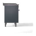 Nostalgie II Noblesse 36″ Dual Fuel Range (Natural Gas, Solid Door, Blue Grey, Chrome) view 5